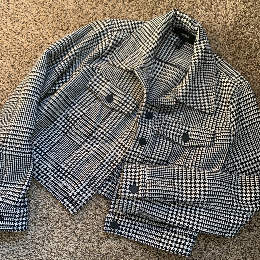 Forever21 Women's Houndstooth Blazer